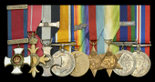 The important Great War D.S.O., D.S.C. and Bar, Second World War O.B.E. group of nine awarded to Group Captain B. D....