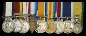 The unique Great War Red Sea operations C.G.M. group of nine awarded to Sergeant J. F. McLaughlin, Royal Marine...