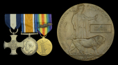The fine Great War Q-ship operations D.S.C. group of three awarded to Engineer Lieutenant N. S. MacKinnon, Royal...