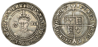 Edward VI, Third period, Fine issue, Shilling, mm. tun, 6.19g/2h (N 1937; S 2482). Good fine, toned	 £100-£150