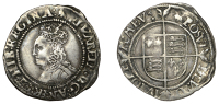 Elizabeth I, Second issue, Groat, mm. martlet, bust 1F, reads an fr hib, 2.05g/7h (N 1986; S 2556). Flan a trifle...