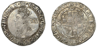 Charles I, Tower mint, Shilling, Gp D, type 3.1, mm. portcullis, reads hi, 6.06g/3h (Sharp D4/1; SCBI Brooker 481ff;...