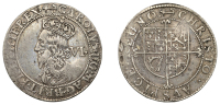 Charles I, Briot’s Second Milled issue, Sixpence, mm. anchor, 3.00g/6h (SCBI Brooker 732A, same dies; N 2306; S...