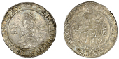 Charles I, Aberystwyth mint, Shilling, mm. book, small bust, large plume with bands, 5.89g/1h (Morr. B-2; SCBI...