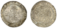 Charles I, Aberystwyth mint, Shilling, mm. book, small bust, large plume with bands, 5.89g/1h (Morr. B-2; SCBI...