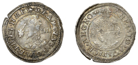 Charles I, Aberystwyth mint, Threepence, mm. book, colon stops, 1.52g/6h (Morr. B-2; SCBI Brooker 776, same dies; N...