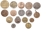 Miscellaneous, Miscellaneous French Colonial and World medals (16), all base metal, mostly 20th century [16]. Varied...