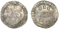 Charles I, Oxford mint, Halfcrown, 1643, mm. plume (with bands), on obv. only, 14.58g/3h (Bull 600B; Morr. D-3; SCBI...
