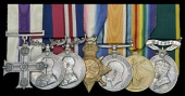 The unique and poignant Great War M.C., D.C.M., M.M. group of seven awarded to Sub-Lieutenant C. B. Wheeler, Royal...