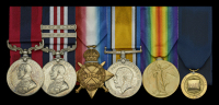 The outstanding and unique Great War D.C.M., M.M. and Two Bar group of five awarded to Chief Petty Officer William...