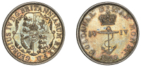 British Colonies, George IV, Anchor Money, Proof Quarter-Dollar, 1820 6.74g/12h (Prid. 9; KM 3). Lightly brushed in...