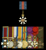 The outstanding Baltic 1918-19 operations C.M.G., Great War D.S.O. group of nine awarded to Captain J. A. Moreton,...
