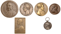 France, Pierre André de Suffren, 1825, a bronze medal by J.J. Barre, 41mm, 36.97g; Voyage of the Corvette...