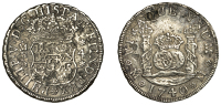 Mexico, Philip V, 4 Reales, 1742 mf, Mexico City (Cal. 1127; KM 94). Fine, surfaces waterworn and corroded 	£100-£120