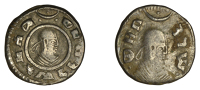 Axumite Coinage, Wazeba (c. 330), silver Unit, draped bust right, wearing diadem, pellet-in-crescent above, rev....