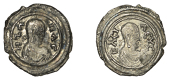 Axumite Coinage, Ezanas (340-380), silver Unit, hza nac, draped and diademed bust, rev. baci λeyc, draped and...