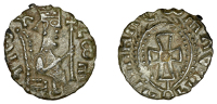 Axumite Coinage, Armah (530-550), Æ Unit, crowned and draped figure seated right, holding sceptre, rev. voided...