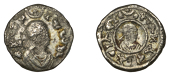 Axumite Coinage, Ousanas I (320s-340s), silver Unit, draped bust right wearing diadem, pellet-in-crescent above,...