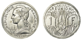 Réunion, Essai Piedfort Franc, 1948, Paris, 2.57g/12h (Lec. 51). Lustrous with some very light toning, good...