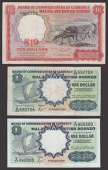 Board of Commissioners of Currency Malaya and British Borneo, $1 (2), 1 March 1959, serial number prefixes A/48 and...