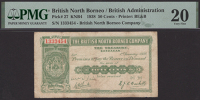 British North Borneo Company, 50 Cents, 1 January 1938, serial number 1333454, Smelt and Beckett signatures, in PMG...