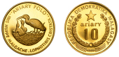 Madagascar, Second Republic (1975-1992), Proof 10 Ariary, 1988, WWF Ibis (KM. 16). Lightly clouded, otherwise as...