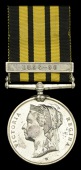 East and West Africa 1887-1900, 1 clasp, 1896-98 (3663 Pte. S. Keene, 2nd. W. India Regt.) traces of lacquered, good...