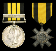 Pair: Private S. Forde, 2nd West India Regiment

East and West Africa 1887-1900, 1 clasp, 1891-2 (3142. Pte. S....
