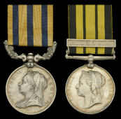 Pair: Colour-Sergeant J. Humphries, West Riding Regiment, attached Royal Niger Company, West African Frontier...