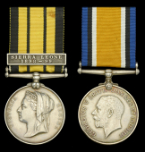 Pair: Lieutenant-Colonel J. E. King-Church, 1st West India Regiment

East and West Africa 1887-1900, 1 clasp,...