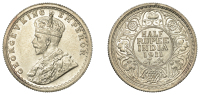 India, British India, George V, Half-Rupee, 1911c (Prid. 318; S & W 8.61; KM. 521). Lustrous, about extremely fine...