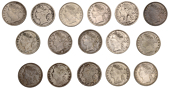 Miscellaneous, MAURITIUS, Victoria, 20 Cents (16), 1877 (2), 1877h, 1878 (2), 1883 (2), 1886 (4), 1889 (2), 1899 (3)...