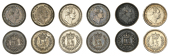 British, William IV, Threehalfpence (6), 1834, 1835 (2), 1835/4, 1836, 1837 (KM 719; S 3839) [6]. Varied state, the...