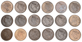Miscellaneous, MAURITIUS, Victoria, 2 Cents (18), 1877h (2), 1878 (2), 1882h (2), 1883 (2), 1884 (2), 1888 (2),...
