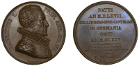 France, Prince Maurice, 1823, a bronze medal by F. Pingert, from the Universal Series by Durand, armoured bust...