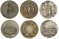 Mauritius, Horticultural Society of Mauritius [Société Horticole de I’île Maurice], prize medals (3), in...