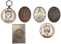 Mauritius, Police Department of Mauritius, undated, a trio of Good Conduct Medals (3), type A in bronze (1), type B...