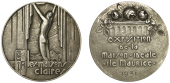 Mauritius, Exposition de la Maison Idéale (ideal Home Exhibition), 1931, a silver medal by A. Bertrand, figure...