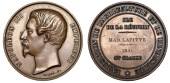 Réunion, Exposition of Agriculture and Industry [Exposition de l’Agriculture et de l’Industrie], 1854, a bronze...