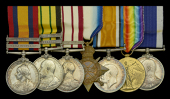 The unique campaign group of seven awarded to Commissioned Supply Officer J. Vanstone, Royal Navy

Queen’s South...