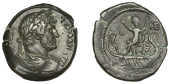 Hadrian (117-138), Hadrian, Æ Diobol, Alexandria [Egypt], yr 15 [130-1], laureate draped and cuirassed bust right,...