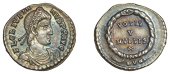 Julian II (360-363), Julian II, Reduced Siliqua, Lugdunum, 360-3, rosette-diademed, draped and cuirassed bust right,...