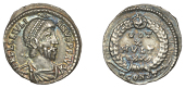 Julian II (360-363), Julian II, Reduced Siliqua, Arelate, 360-3, pearl-diademed, draped and cuirassed bust right, d...