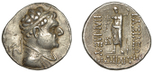 KINGDOM OF BAKTRIA, Heliokles I Dikaios (c. 145-130): Tetradrachm,  struck at Aï-Khanoum, bust right wearing...