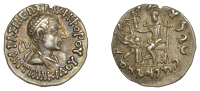 KINGDOM OF BAKTRIA, Antialkidas Nikephoros (115-95), Drachm, draped and diademed bust right, βασιλεωσ...