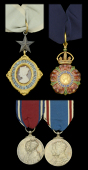 An inter-War C.S.I., C.I.E. group of four attributed to R. E. Gibson, Esq., Indian Civil Service, and Commissioner...