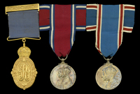 An inter-War Kaisar-I-Hind group of three attributed to Margaret E. Gibson

Kaisar-I-Hind, G.V.R., 1st class, 2nd...