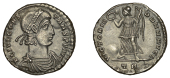 Constans (337-350), Constans, Siliqua, Trier, 347-8, pearl-diademed, draped and cuirassed bust right, fl ivl...