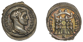 Constantius I (Caesar 293-305), Constantius I, Argenteus, Rome, 295-7, laureate head right, constantivs caes around,...