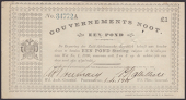 Gouvernements Noots, £1, Pietersburg, 1 April 1901, serial number 34772A in blue ink, vertical lines watermark,...